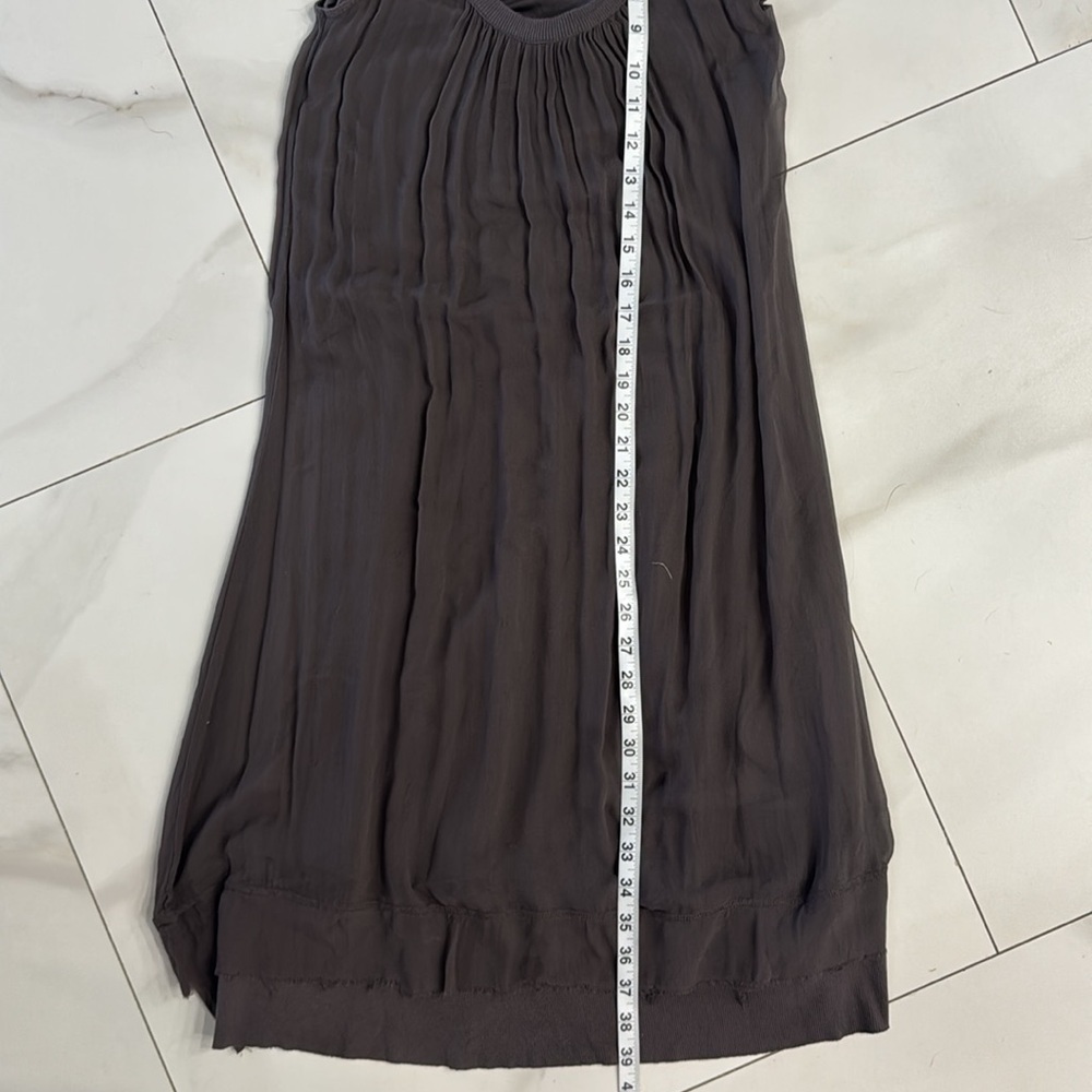 Sweetees Grey Silk Slip Sleeveless Midi Dress.  Sz M - Picture 8 of 11